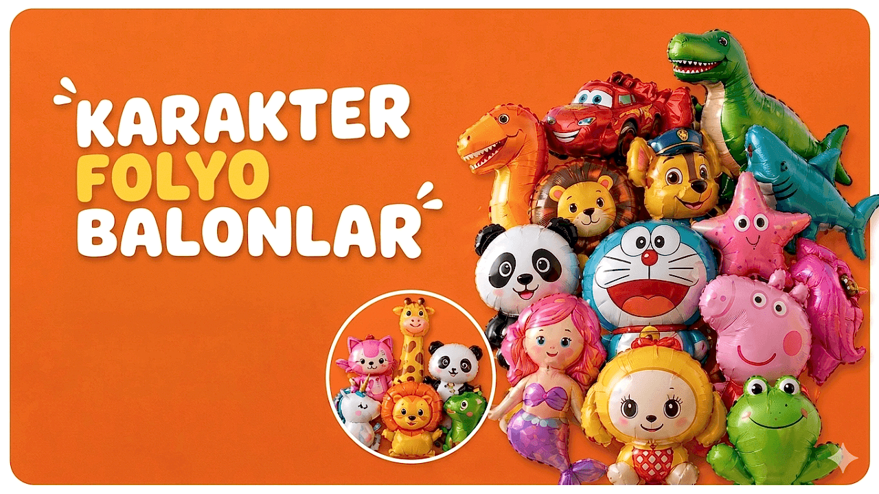 Karakterli ve Figürlü Folyo Balonlar