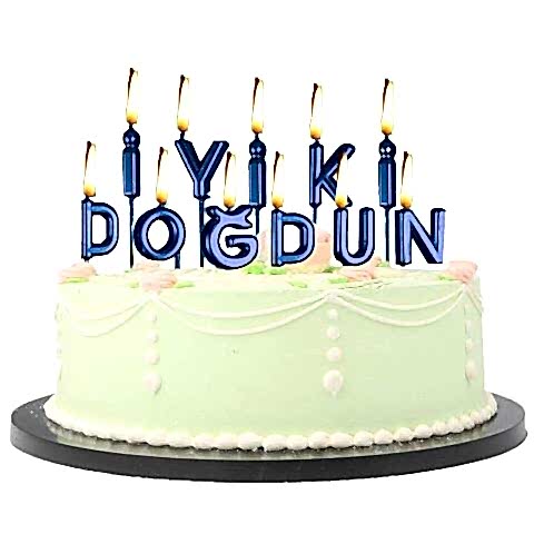 İYİKİ DOĞDUN MAVİ MUM  PK:12 KL:600