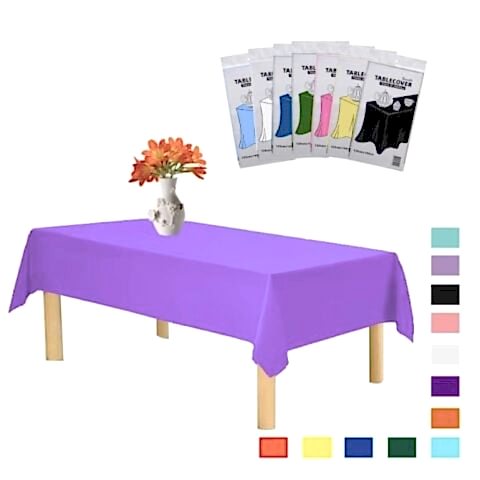 PLASTİK MOR MASA ÖRTÜSÜ 120*180cm