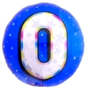 0- RAKAM 18 İNC SİMLİ MAVİ BALON