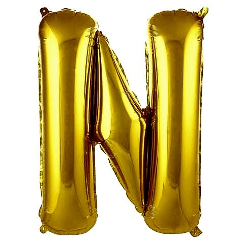N- HARF 40 İNC GOLD RENK BALON 100 CM