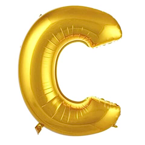 C- HARF 40 İNC GOLD RENK BALON 100 CM
