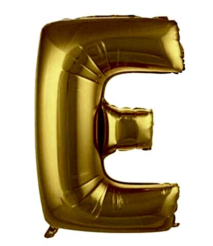 E- HARF 40 İNC GOLD RENK BALON  100 CM