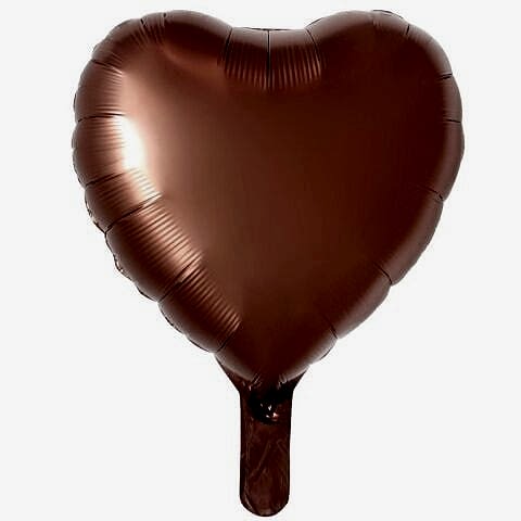 18 İNC KALP KARAMEL RENK FOLYO BALON