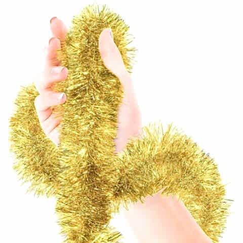 2 MT METALİZE GOLD SİM SÜS 6,5cm