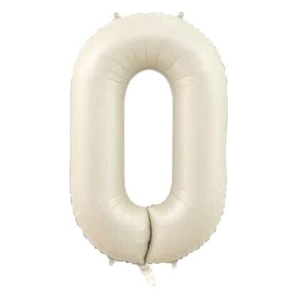 0- RAKAM 34 İNC KREM RENK BALON 76 CM