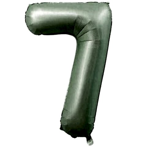 7- RAKAM 34 İNC RETRO YEŞİL RENK BALON 76 CM