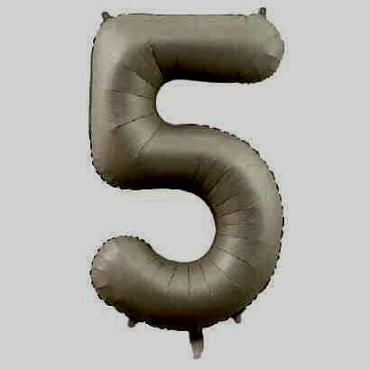5- RAKAM 34 İNC KREM RENK BALON 76 CM