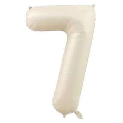 7- RAKAM 34 İNC KREM RENK BALON 76 CM