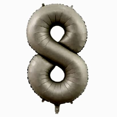8- RAKAM 34 İNC KREM RENK BALON 76 CM