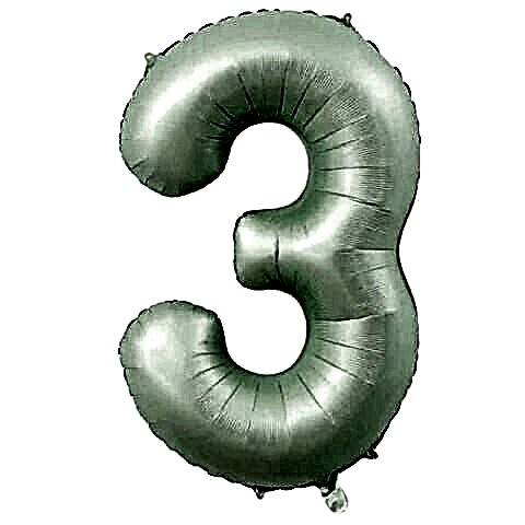 3- RAKAM 16 İNC RETRO YEŞİL RENK BALON 36 CM
