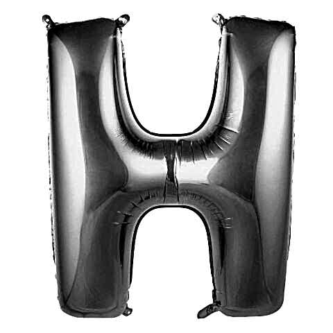 H- HARF 34 İNC GÜMÜŞ RENK BALON 76 CM
