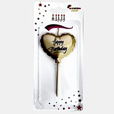 HAPPY BİRTHDAY KALP GOLD MUM PK:12 KL:480