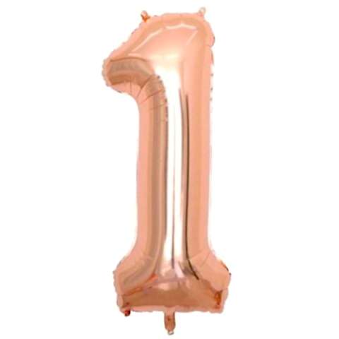 1- RAKAM 16 İNC ROSEGOLD RENK BALON 36 CM