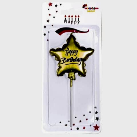 HAPPY BİRTHDAY YILDIZ GOLD MUM PK:12 KL:480