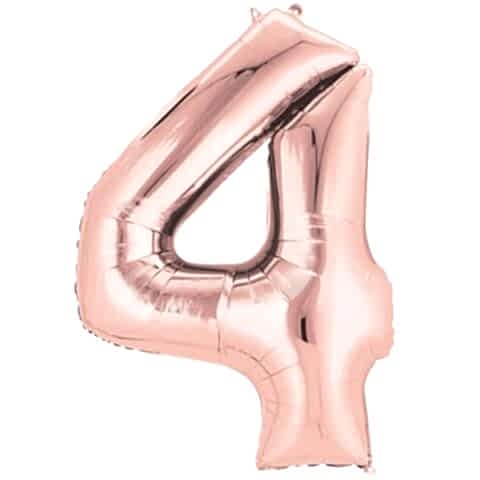 4- RAKAM 16 İNC ROSEGOLD RENK BALON 36 CM