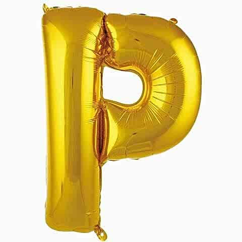 P- HARF 34 İNC GOLD RENK BALON 76 CM