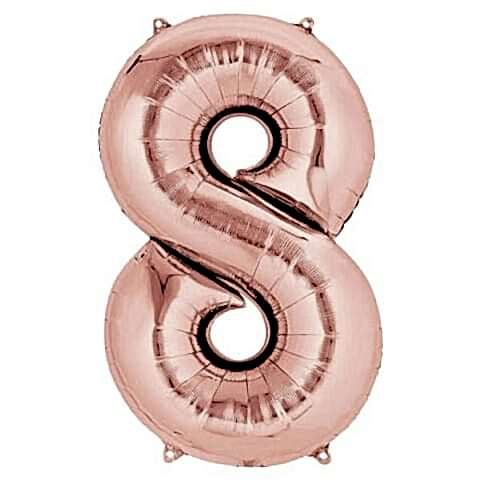 8- RAKAM 16 İNC ROSEGOLD RENK BALON 36 CM