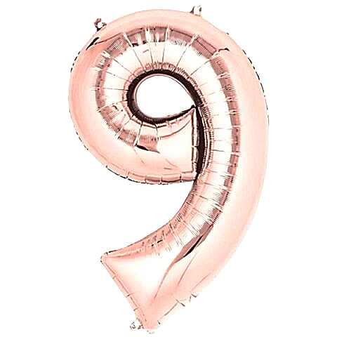 9- RAKAM 16 İNC ROSEGOLD RENK BALON 36 CM