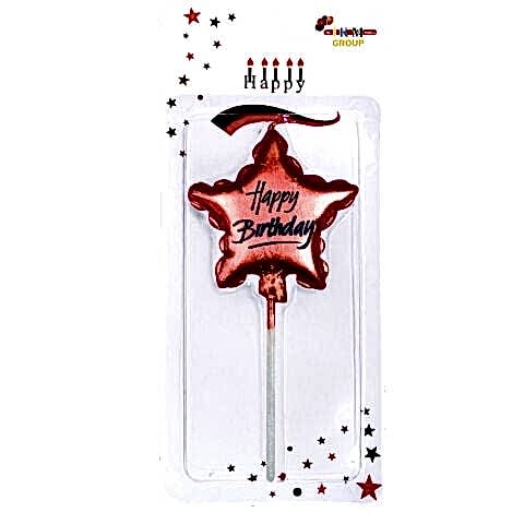 HAPPY BİRTHDAY YILDIZ KIRMIZI MUM PK:12 KL:480
