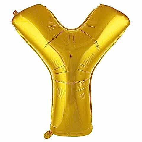 Y- HARF 34 İNC GOLD RENK BALON 76 CM