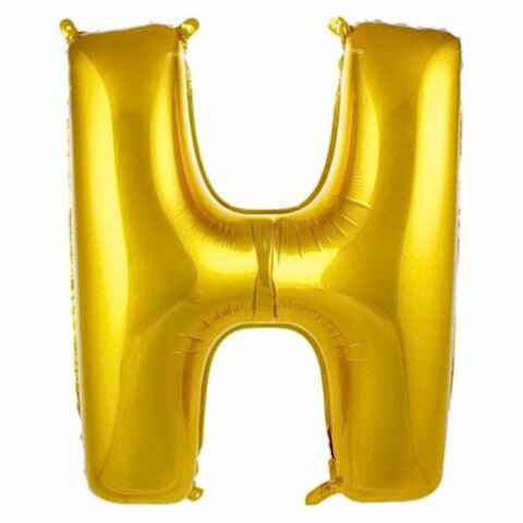 H- HARF 34 İNC GOLD RENK BALON 76 CM