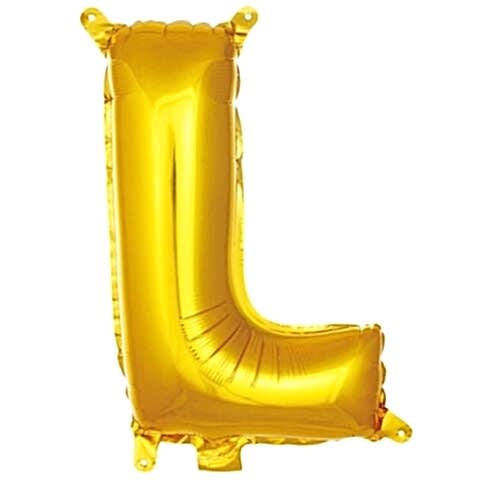 L- HARF 16 İNC GOLD RENK BALON 36 CM