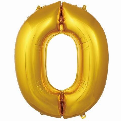 0- RAKAM 16 İNC GOLD RENK BALON 36 CM