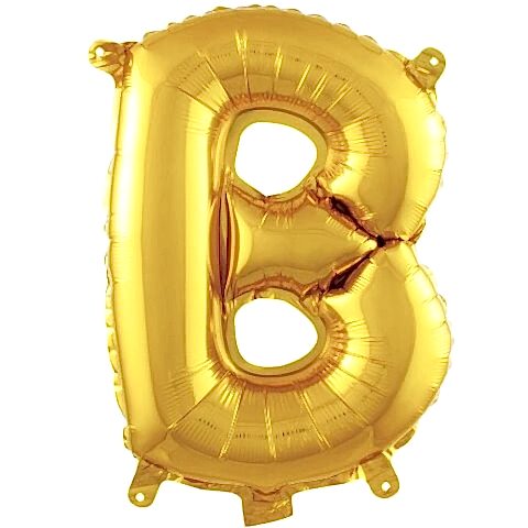 B- HARF 16 İNC GOLD RENK BALON 36 CM