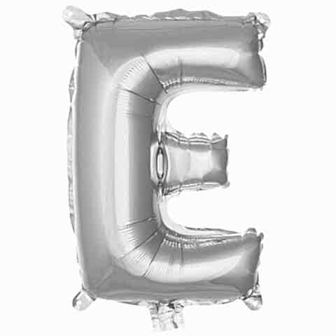 E- HARF 16 İNC GÜMÜŞ RENK BALON 36 CM