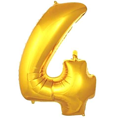 4- RAKAM 16 İNC GOLD RENK BALON 36 CM