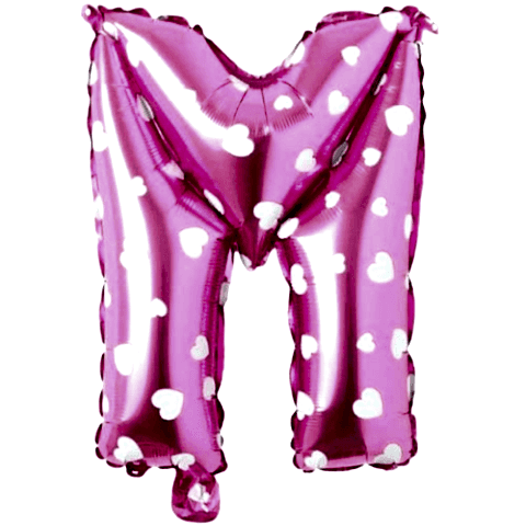 M- HARF 16 İNC PEMBE RENK BALON 36 CM