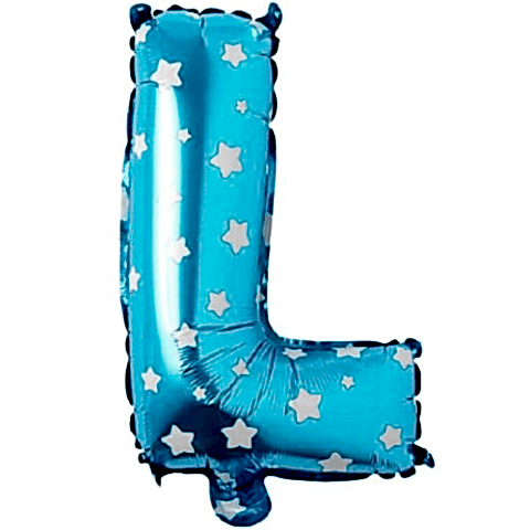 L- HARF 16 İNC MAVİ RENK BALON 36 CM