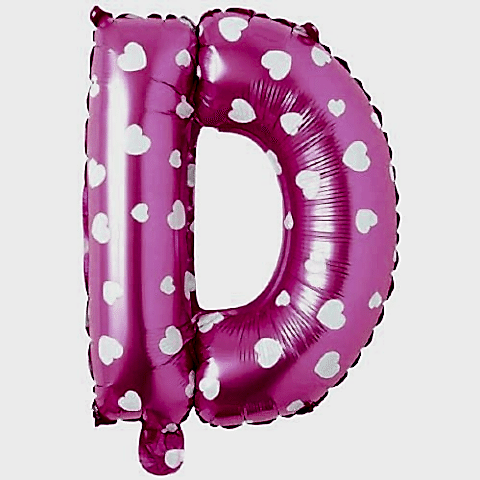 D- HARF 16 İNC PEMBE RENK BALON 36 CM