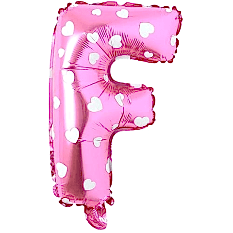 F- HARF 16 İNC PEMBE RENK BALON 36 CM