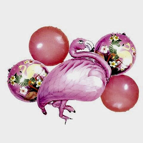 FLAMİNGO PEMBE 5Lİ SET BALON