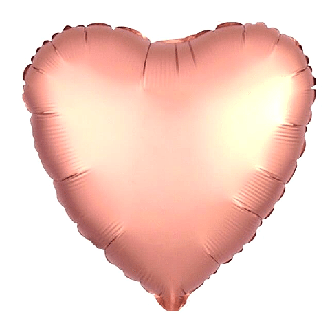 18 İNC KALP ROSE GOLD RENK FOLYO BALON