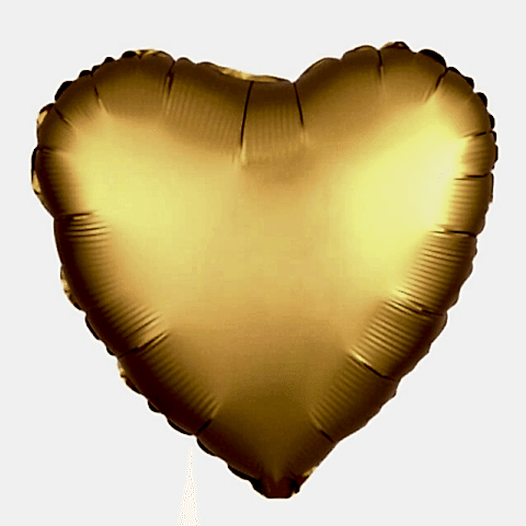 18 İNC KALP GOLD RENK FOLYO BALON