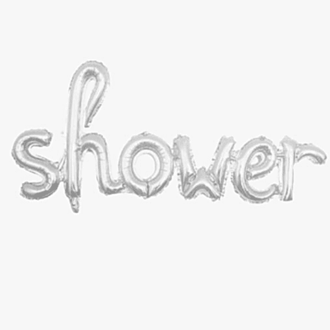 SHOWER GÜMÜŞ FOLYO BALON 47*107,5