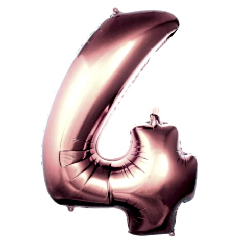 4- RAKAM 40 İNC ROSEGOLD RENK BALON 100 CM