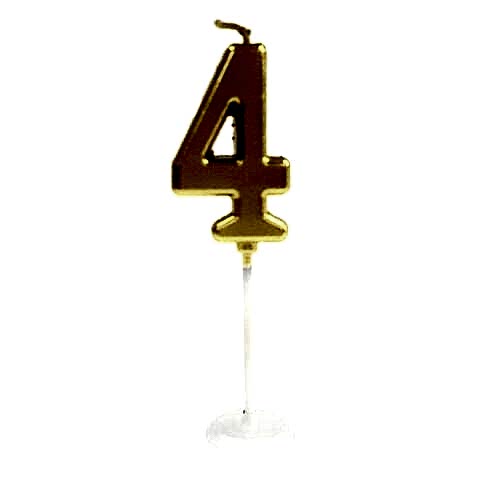 KÜÇÜK BOY 4 RAKAM GOLD MUM 8CM PK:100 KL:1000