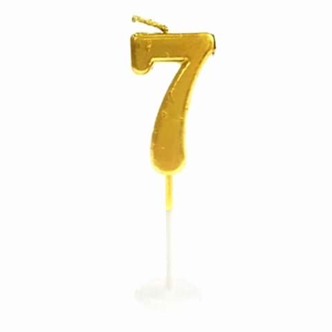 KÜÇÜK BOY 7 RAKAM GOLD MUM 8CM PK:100 KL:1000