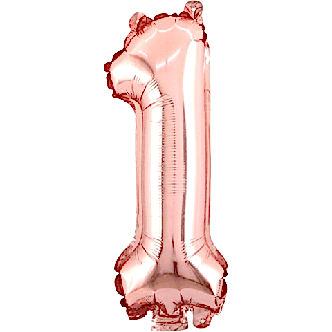 1- RAKAM 34 İNC ROSEGOLD RENK BALON 76 CM