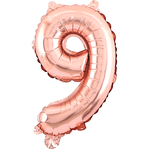9- RAKAM 34 İNC ROSEGOLD RENK BALON 76 CM