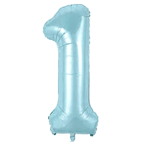 1- RAKAM 34 İNC MAVİ RENK BALON 76 CM