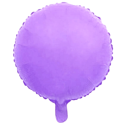 18 İNC YUVARLAK MAKARON MOR FOLYO BALON  43*43