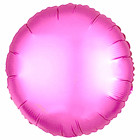 18 İNC YUVARLAK PEMBE RENK FOLYO BALON 43*43