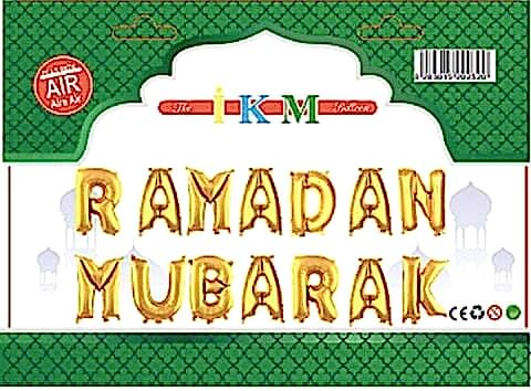 RAMADAN MUBARAK GOLD SET BALON