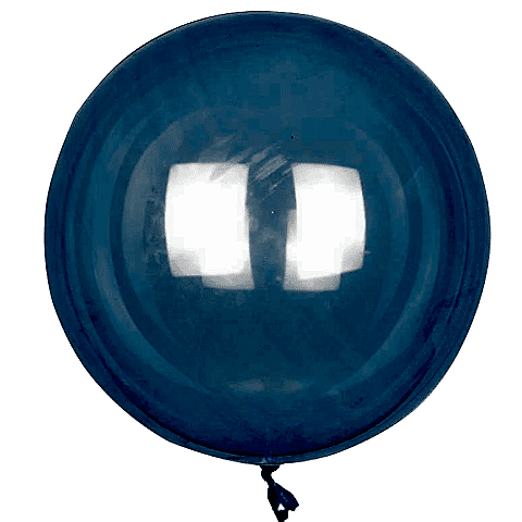 36 İNC ŞEFFAF LACİVERT BOBO BALON