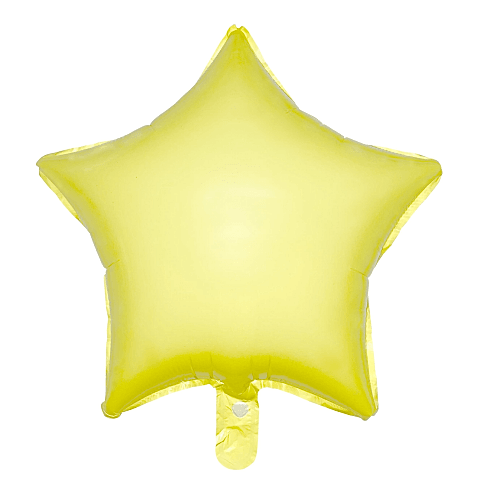 18 İNC YILDIZ MAKARON SARI FOLYO BALON